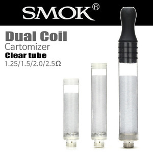 [ 전자담배 기기 ] - 카토마이저 - 듀얼코일(DC) 투명 (510용) 1.25/1.5/2.0/2.5 Ω
